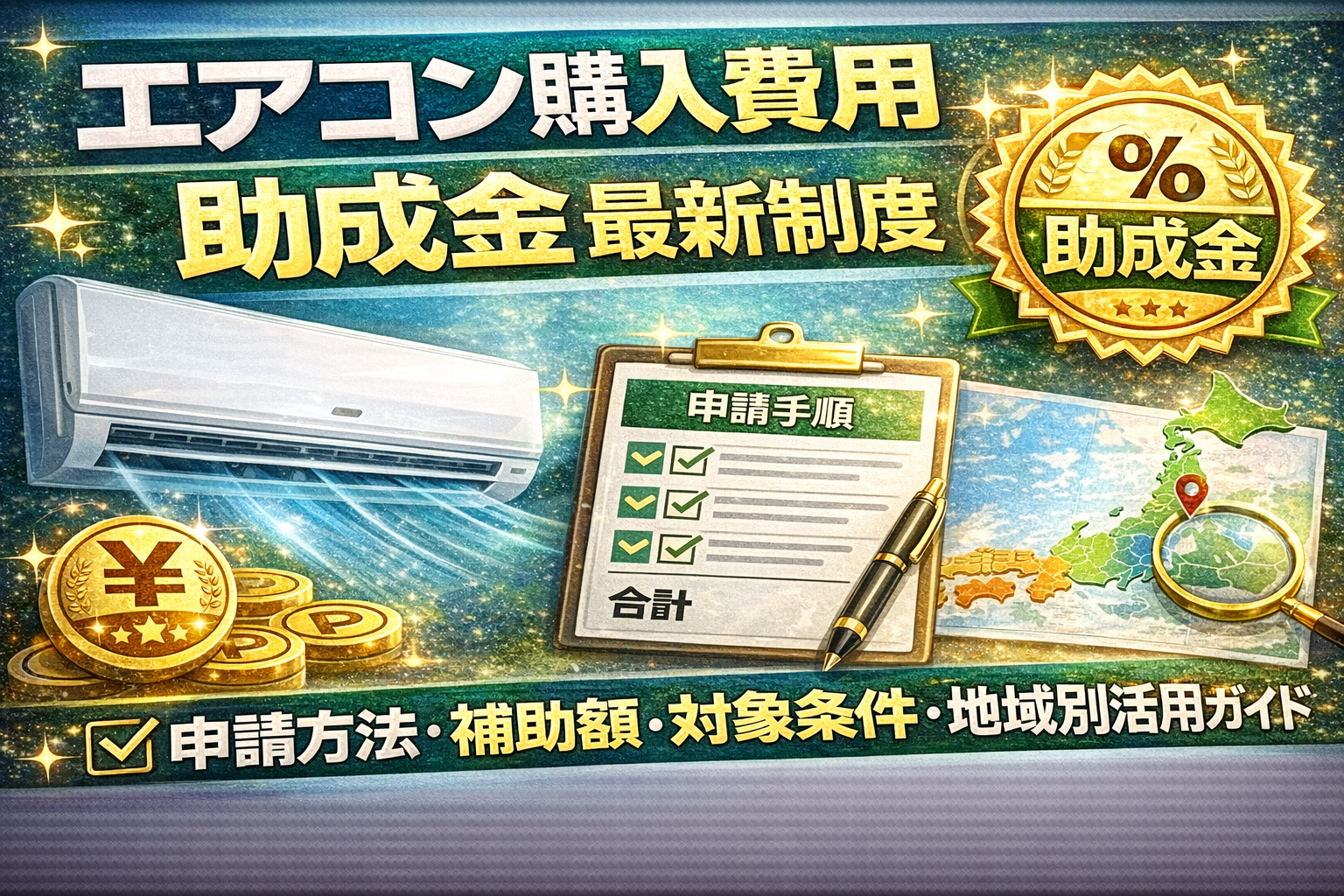 エアコン購入費用助成金の最新制度と申請方法を徹底解説｜補助額・対象条件・地域別活用ガイド
